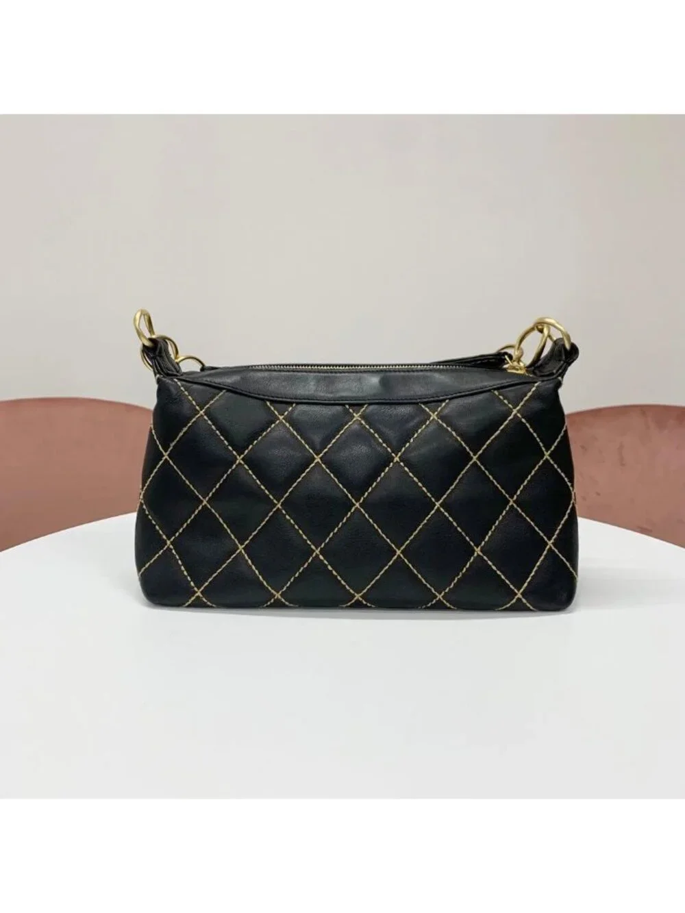 Chanel Wild Stitch CC Logo Shoulder Bag